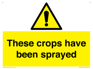 These crops have been sprayed